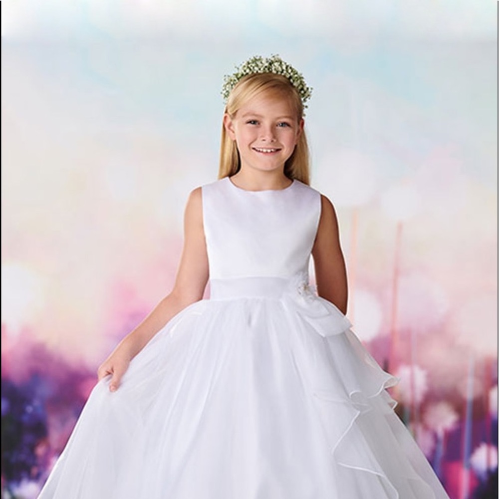 Flower Girl Dress by Joan Calabrese size 8 ivory